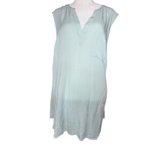 Torrid Women’s Plus Size 4 Sleeveless Blouse Top Pale Green  Soft Lightweight‎